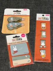 Miffy Magnetic Bookmarks, White Correction Tape, Sticky Notes Daiso blue