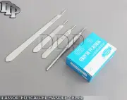 4 ASSORTED SCALPEL KNIFE HANDLE #3 + 100 SURGICAL STERILE DISSECTING BLADES #11