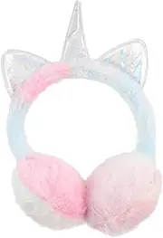 [SHERCHPRY] Unicorn Earmuffs Glitter Ear Covers for Girls Windproof Plush Winter Ear Warmers