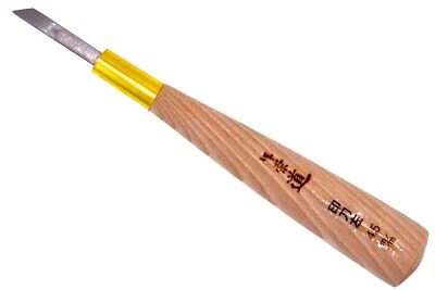 Michihamono Skew Chisel 4.5mm Wood Carving Tool Woodworking Knife for Woodblocks