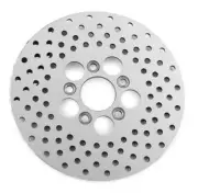 HD Drilled Fr Brake Rotor Disc SS Polished 11.5in Heritage Springer 01-07