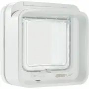 SureFlap Microchip Electronic DualScan Cat Door / Cat Flap in White DSCF001