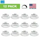 12 Pack 5/6 Inch LED Retro Downlight, Baffle Trim, Dimmable, 15W ETL Listed