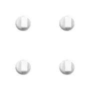 4 x Genuine Chef 617 Gas Cooktop White Control Knob GHC617W GHS607W GHS605W