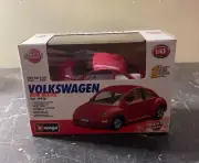 Bburago VOLKSWAGEN Beetle Code 49426 1/43 Metal Kit Bburago RED New