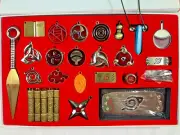 29pc Leaf Village Naruto Ninja Cosplay Kunai Ring Headband Necklace Keychain New