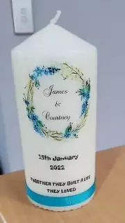 Personalised candle|christening candles|birthday candles |memorial candles|gifts