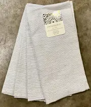 Cynthia Rowley White Metallic Silver Gold Textured Cloth Napkins Set 4￼