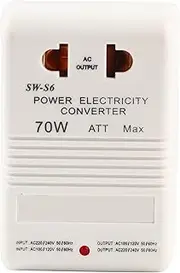 70W Step-Up&Down Voltage Converter Transformer Power Converter (Type C Plug, White)