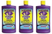 Wizards 11044 Turbo Cut Time Release High Gloss Finish Compound (3 Pack)
