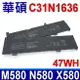 ASUS C31N1636 3芯 電池 N580 N580G N580V N580GD N580VD N580VN X580 X580G X580V X580GD X580VD X580VN M580 M580G M580GD M580V M580VD NX580 NX580V NX580G NX580VD NX580GD