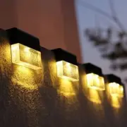 light sensing solar light outdoor garden decorative wall fence light