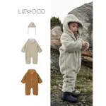 親寶貝北歐LIEWOOD冬裝外套 新生嬰兒寶寶搖粒絨連帽外套  外出服 連身衣