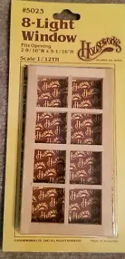 NOS Vintage Houseworks Double Hung Window #5023 scale 1/12. 1982 Dollhouse