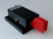 CW Morse Code Keys Lightweight Single Paddle Morse Code Key, Black and Red