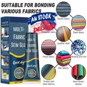 50ml Sew Glue Liquid Fabric Repair Sew Glue Cloth Safe Liquid Glue Sewing