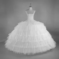 在飛比找蝦皮商城精選優惠-6 圈大白色襯裙超級蓬鬆 Crinoline 防滑短裙, 用