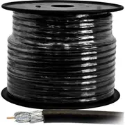 DOSS RG6QDR-30M Quad Shield Cable - 30M Roll 75 Ohm Coax Cable - Per Roll 1.0 5Mm Copper Clad Steel