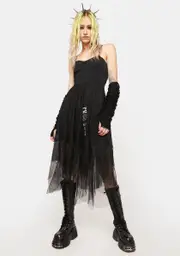 [Punk Rave] Lightweight Floret Midi Dress