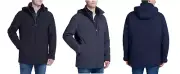 Weatherproof Men's Ultra Tech Men's Jacket Fleece Bib Removable Hood