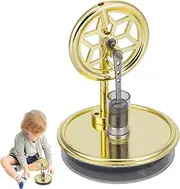 Stirling Engine, Stirling Mechanical Model Low-Temperature, Educational Science Kits Home Desktop Decoration for Physics and Science Enthusiasts