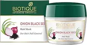 Biotique Onion Black Seed Hair Mask, Ideal for Hair Fall Control, 175g | Hair Nourishment, Hairfall control