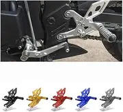Lorababer Motorcycle for CBR500R CB500F Adjustable Rear Footrest Footpeg Rear Sets Foot Boards Shift Lever Brake Pedal for Honda CBR 500 R CB 500 F CBR 500R CB 500F 2013-2022 (Black)