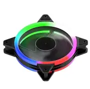 LED Computer Cooling Ultra Silent LED Case Fan Double Light Ring Cooler Fanlight