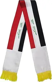 [generic] Stylish Iraq Turban Headwear for Men and Women Scarf Stole Iraq Flags Print Fashionable Headwear