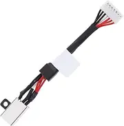 Notebook DC Power Interface Charging Port Jack Socket Connector Harness Wire Cable Compatible with Dell XPS 15 9550 9560 DC30100X300 P56F
