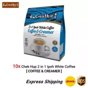 10 Pack Chek Hup 2 In 1 Ipoh White Coffee & Creamer (10 x 12 Sachets ) EXPRESS