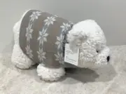 Pottery Barn Parker polar bear with fair isle sweater shaped pillow winter