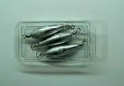 Trolling Sinker in line W/#7 60LB SILVER BARREL SWIVEL 1 OZ. 3 PCS.