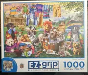 MasterPieces 1000 Piece Jigsaw Puzzle Larger EZGrip Pieces "Laundry Day Rascals"