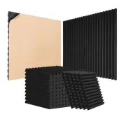 Acoustic Foam Panels Soundproofing 48 Pack Square For Wall Ceiling Tiles 12x12x