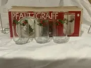 Vintage Pfaltzgraff Libbey Christmas Heritage Box Of 10 16oz Cooler Glasses
