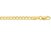 Bevilles Curb Necklace 9ct Yellow Gold 50cm