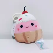 Squishmallows Kellytoy Clara the Cupcake Clip-on Keychain 3.5” Plush