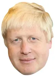 Boris Johnson British Prime Minister Single 2D Card Party Face Mask