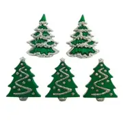 Glitter Trees 4826 - Buttons Galore - Christmas Trees - Craft Sew Scrap