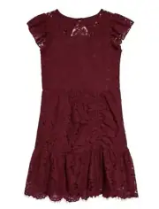 Ava & Yelly Lace Party Dress, Color- Wine , Size 16