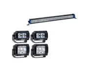 Kings 30" Double Row Light Bar 15,900 Lumens - 1 Lux @ 683m+ 2x 3.3" Work light + 2x 4.4" Work light