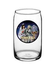 Halloween - Beetlejuice - 16oz Pint Can Beer Glass Barware Seltzer Cocktail 23-1
