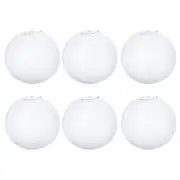 6pcs 10 Inch Folding Hanging Paper Lanterns for Wedding Home Party White