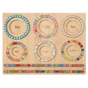 Compact Beading Mat Wood Bead Board for DIY Craft Jewelry Making Beading Tray