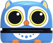 The Name Stamp for Clothes Kids Clothing Custom Personalized Name Stamp Daycare Stickers Tag Label Preschool Nursing Home Washable Dryer Safe Animal (Owl （Black Ink）)