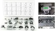 Rubber O Rings | 225 Assorted Sealing Gasket Rubber Washers,18 Size O Rings Assortment Rubber Washers, Combination Gasket Repair Box for Oil Plumbing Engines Faucets Seal Repair