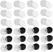 GANAZONO 30Pcs Travel Cosmetic Sample Boxes with Lids Transparent Cream Storage Containers for Makeup Face Cream and Sample Storage Each