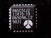 R65C51J2 Rockwell Asynchronous Communications Interface Adaptor ACIA (PLCC-28)