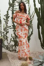 Wishing Well Maxi Dress Orange